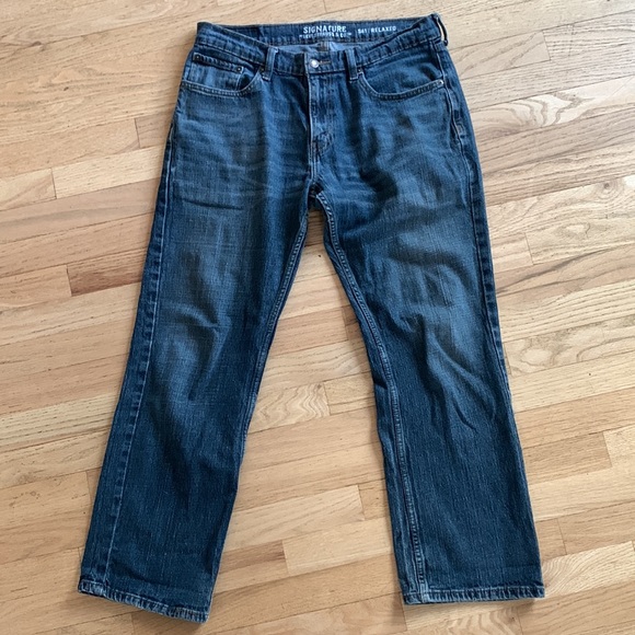 Signature by Levi Strauss S61 32 x 30 jeans riveted strength - Picture 9 of 10